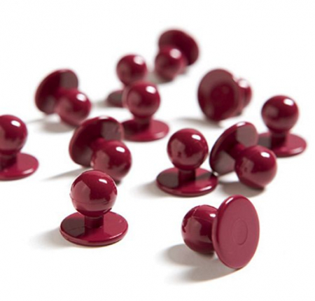 Kugelknöpfe "einfärbig" 12er Pack