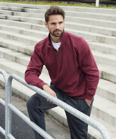 Basic Sweatshirt Half Zipp v. Clique