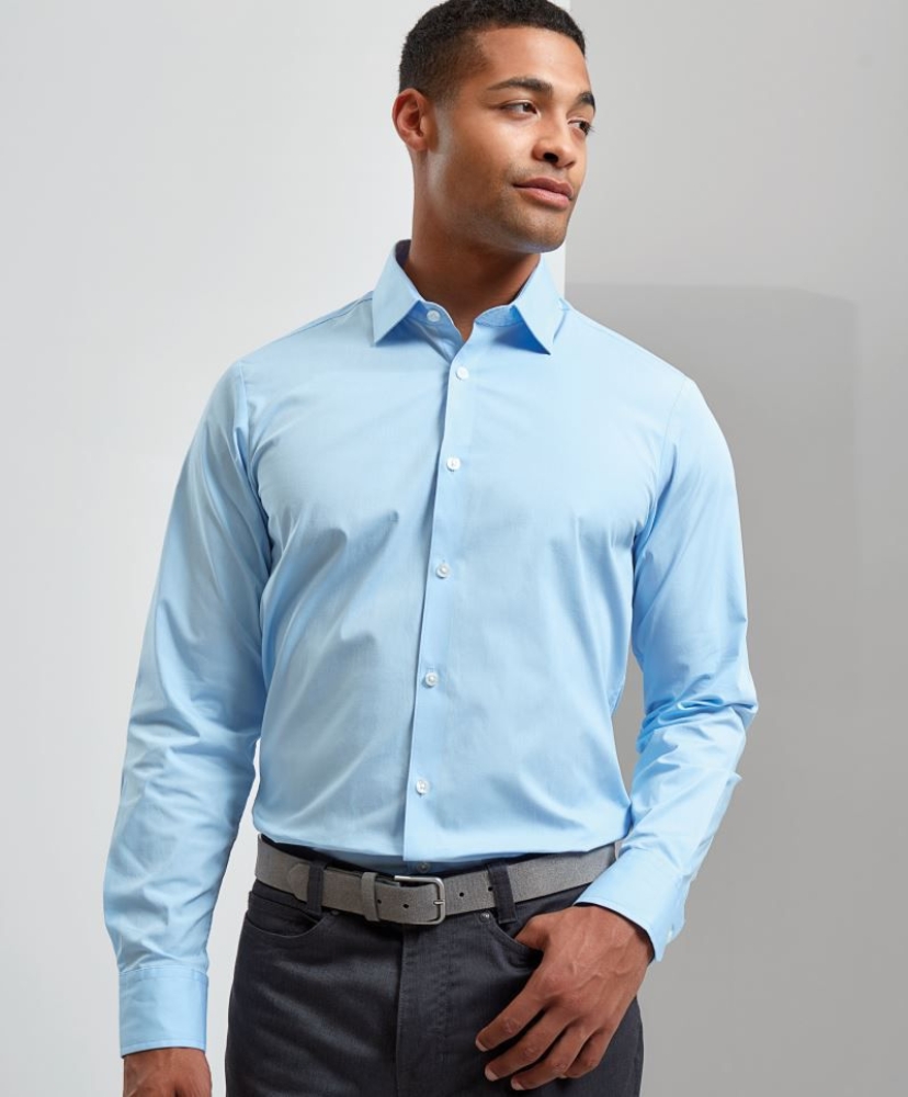 Herren Hemd Langarm stretch PR244