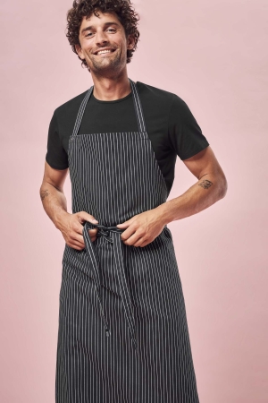 Latzschürze verstb. Latzschürze streif  verstb. Nackenband L/B 100x72cm