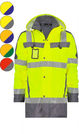 LIMASOL Warn-Winterparka EN ISO 20471 v. Dassy