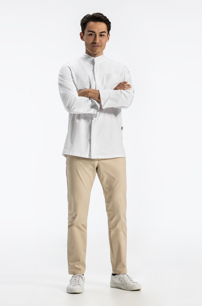 Kochjacke mit Druckknopfleiste 5569 v. Greiff