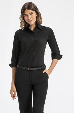 Damenbluse Stretch 3/4 Arm 6517 v. Greiff