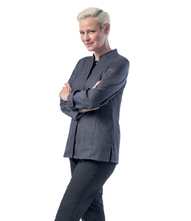 Kochhemd Damen 1388 Stretch von Leiber